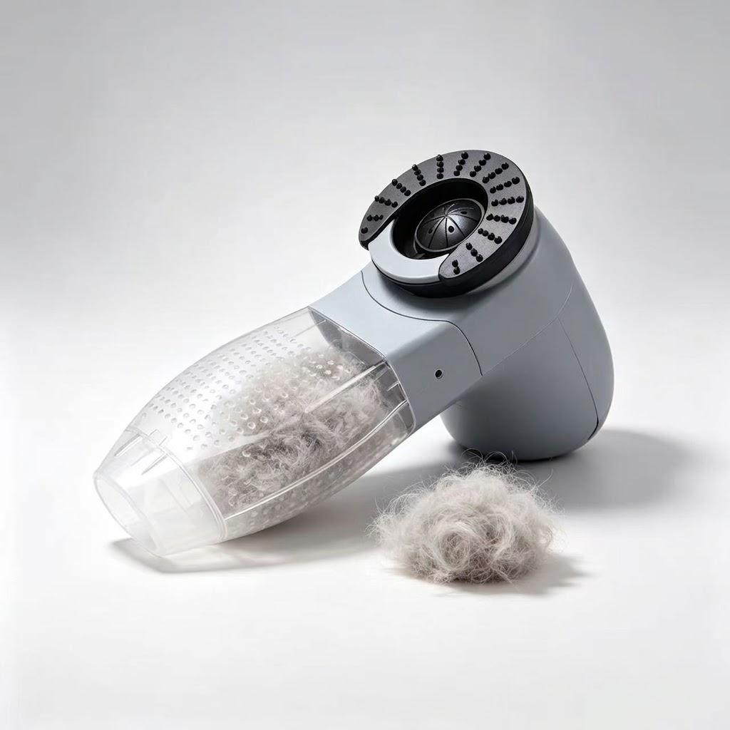 Portable Electric Pet Hair Remover Vacuum, Cordless Handheld Pet Grooming Tool, Easily Suck Loose Shedding Hair for Dogs & Cats