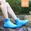 Waterproof rain shoe cover heightened and thickened portable adult wear-resistant water shoes outdoor student high tube foot cover non-slip boots