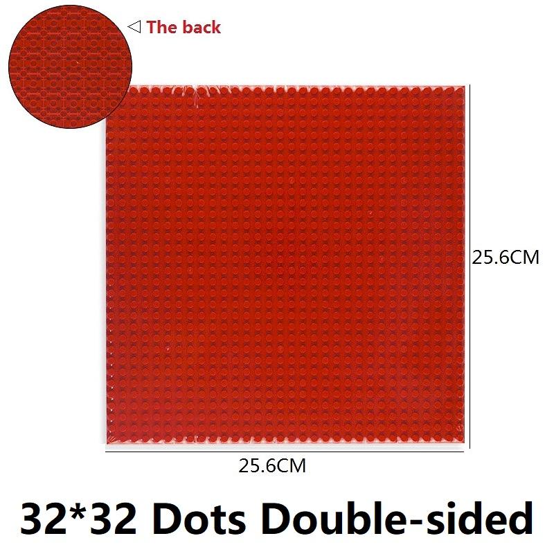 Non-Toxic Single Double Sided 32X32 16X16 16X32 Dots Classic Base Plates Blocks Diy Small Size Bricks Baseplates Construction Building Toy