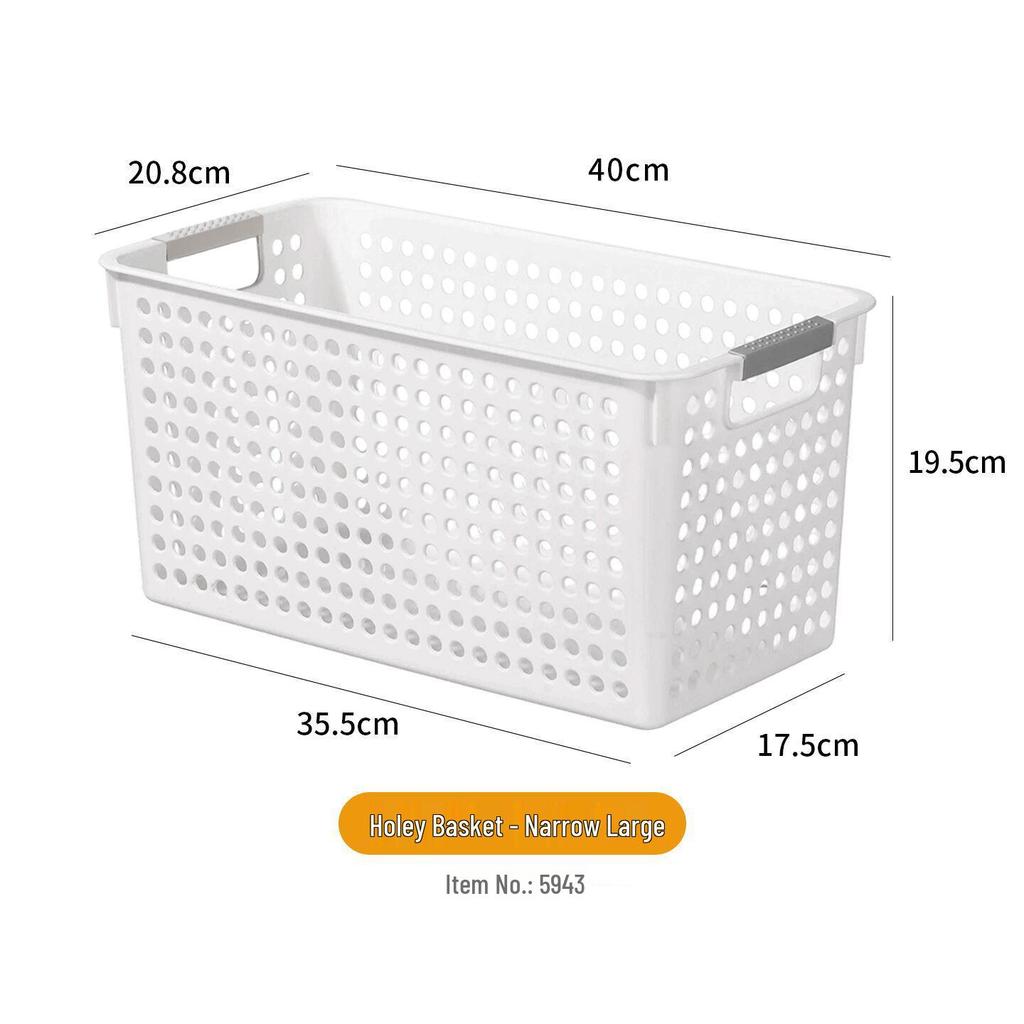 Kitchen Tall Cabinet with Pull-Out Grid Storage Basket for Seasoning and Grains