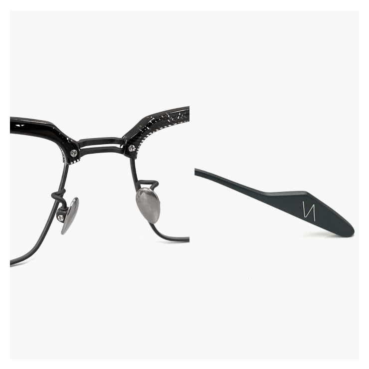 Yohji Yamamoto Glasses Made in Japan 2 c02 52mm Yohji Yamamoto Wide Large Glasses Thurmont Blow Wellington Type Beta Titanium Frame Dummy Lens