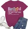 Fun Retired Teacher Shirt for Women - Grandma Retirement Life Tee