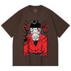 230 g/m² 100% Bawełna Jednoczęściowa V26 Luffy Nadruk Wano Unisex Ciężka Bawełniana Koszulka