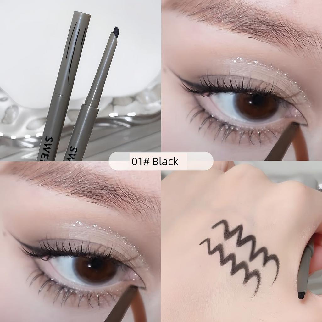 Red Blade Eyeliner Not Smudge Waterproof Sweat-Proof Long-Lasting Ultra-Fine Eye Shadow Pen Two-in-One Newbie Beginner