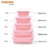 Foldable Silicone Lunch Box Set of 5 - Microwave & Portable Food Containers
