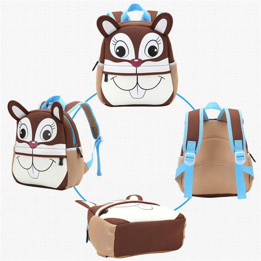 3D Animal Kinderen Rugzakken Merkontwerp Meisje Jongens Rugzak Peuter Kinderen Neopreen Schooltassen Kleuterschool Cartoon Tas