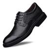 Men's Breathable Leather Formal Shoes - Spring/Summer Casual Cowhide Shoes with Warm Cotton.