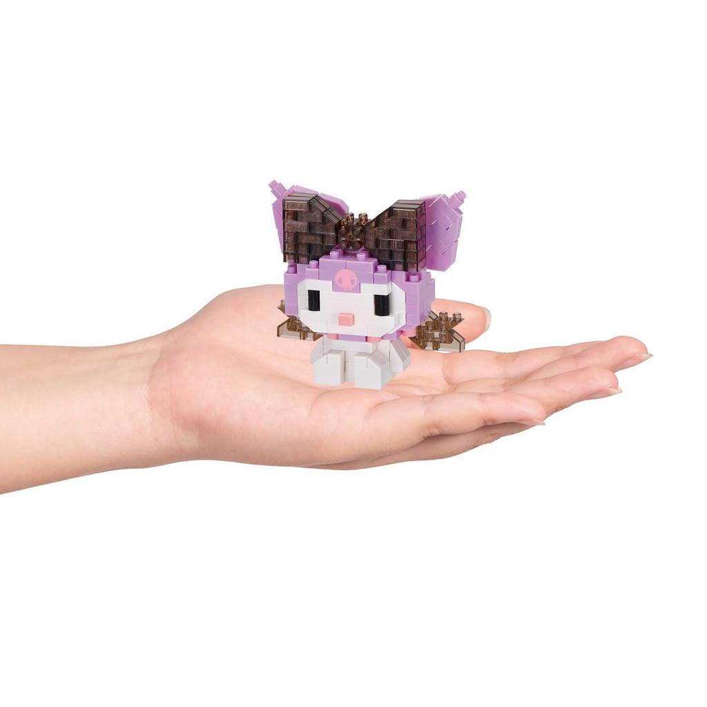 Kawada Nanoblock Kuromi Big Ribbon 3 x x 18 Ages 12 and Interior NBCC_248, 10.5 cm, up, Decoration, Hobby, NBCC_248