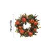 Peony Pumpkin Wreath Fall Wreath For Front Door Wreath With Artificial Pumpkin Artificial Autumn Garland Festival Party Decor
