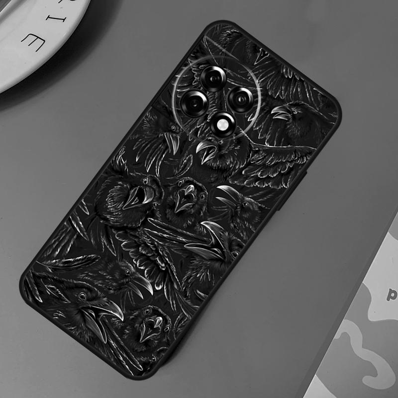 

Raven Crow Skull pattern Case For OnePlus Nord CE 2 Lite 3 2T N30 N20 N10 OnePlus 11 12 10T 12R 10R 8 9 10 Pro Cover OnePlus 9
