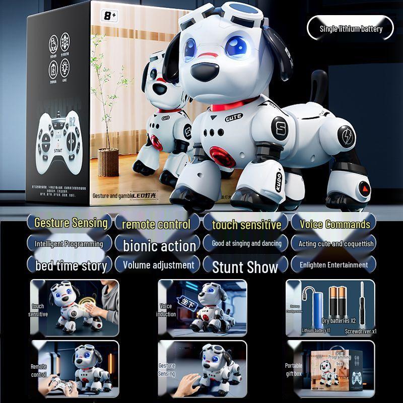 Smart Robot Dog Toy: Educational Remote-Controlled Pet for Kids - Walks, Electric, Perfect Birthday Gift