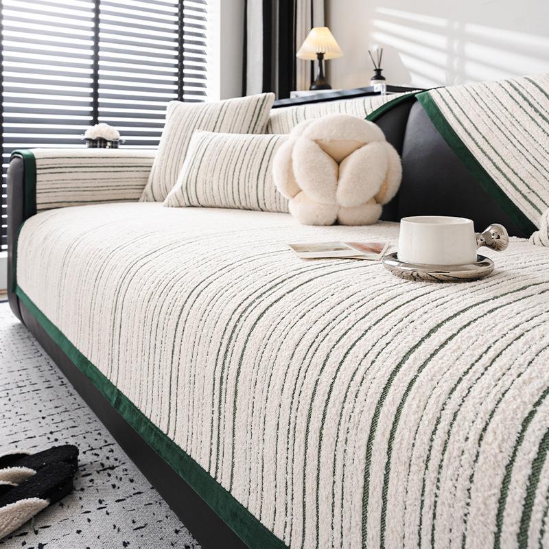 

Light Luxury Sofa Cushion, High-End Sense, Universal Non-Slip Leather Seat Cushion For All Seasons, Modern High-End New Cover Cloth 70*70cm