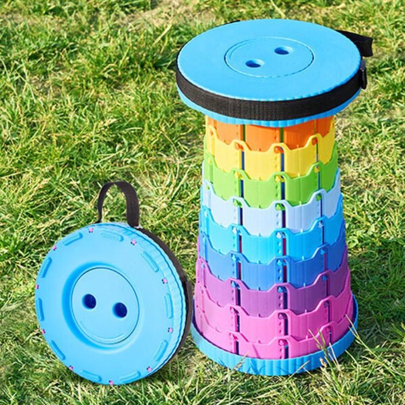 Suncojia Outdoor Portable Adjustable Folding Stool