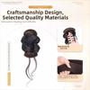 Scrunchie Synthetic Hair Bun Headband Clip in Flower Bun Head Wig  Daily Use