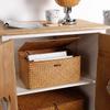 Multi-Purpose Vintage Straw Woven Storage Basket Retro Grass-Braided Container Gift Packaging Box Desktop Living Room Storage