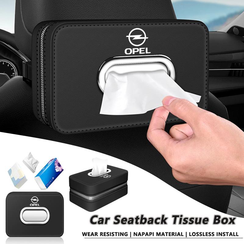 CVB1Car Seatback Tissue Box Paper Towel Bag Napkin Storage Case Accessories For Opel Corsa Astra Insignia Vectra Zafira Meriva Mokka
