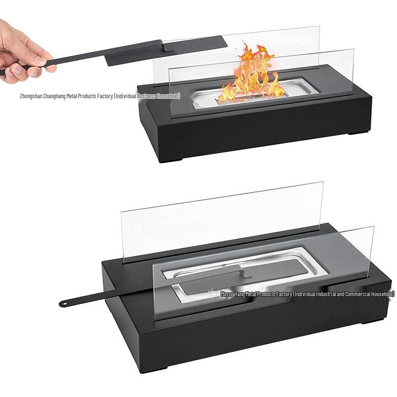 Portable Indoor/Outdoor Tabletop Fireplace: Small Decorative Real Fire Stove