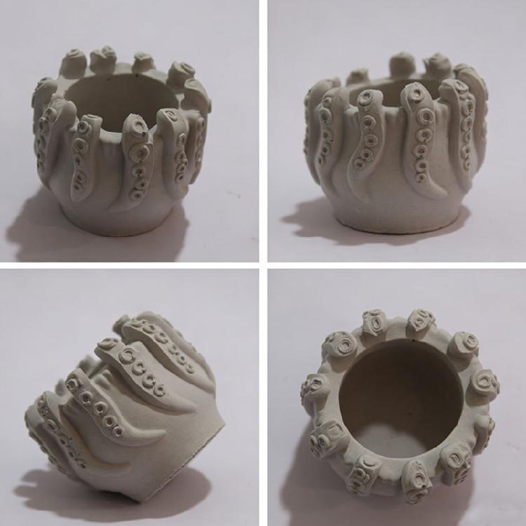 Innovative Silicone Mould To Create Snail Octopuses Themed Pen Stands And Artistic Decoration Home