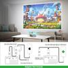 YG300 Smart Projektor LED HD 4K Projektor 800 Lumen Autofokus WiFi Bluetooth Heimkino Outdoor Tragbarer Videoprojektor