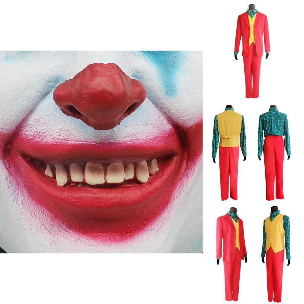 Neuer Joker Herren Film Arthur Fleck 4-teiliges Anzug-Set Clown Halloween Kostüm Cosplay