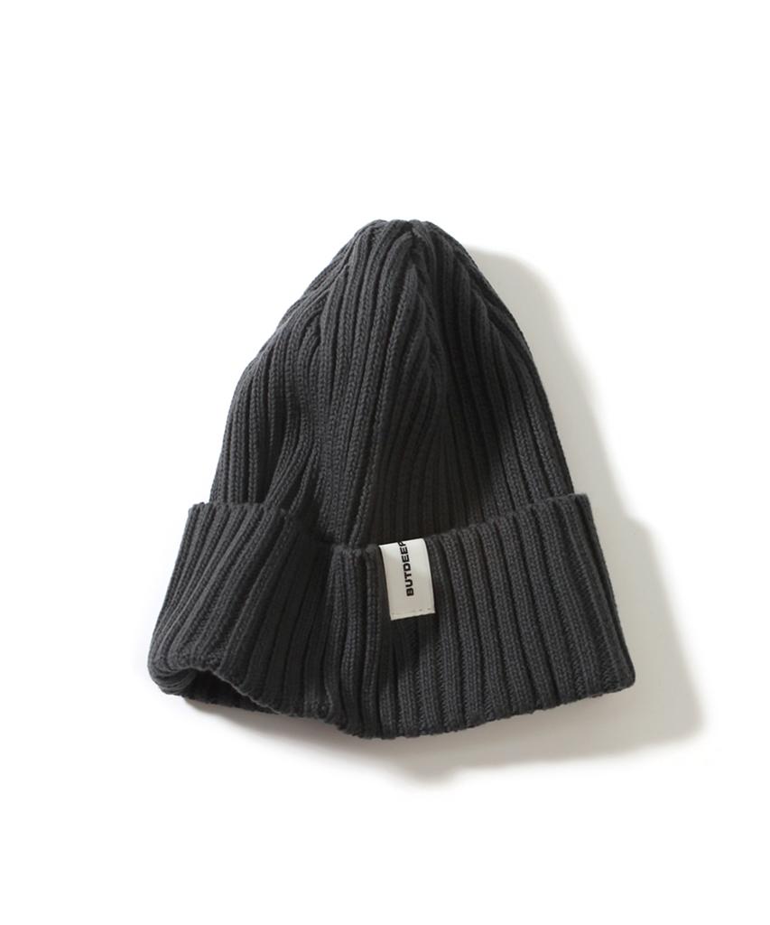Diposwi 22 Cotton Symbol Basic Beanie - Charcoal