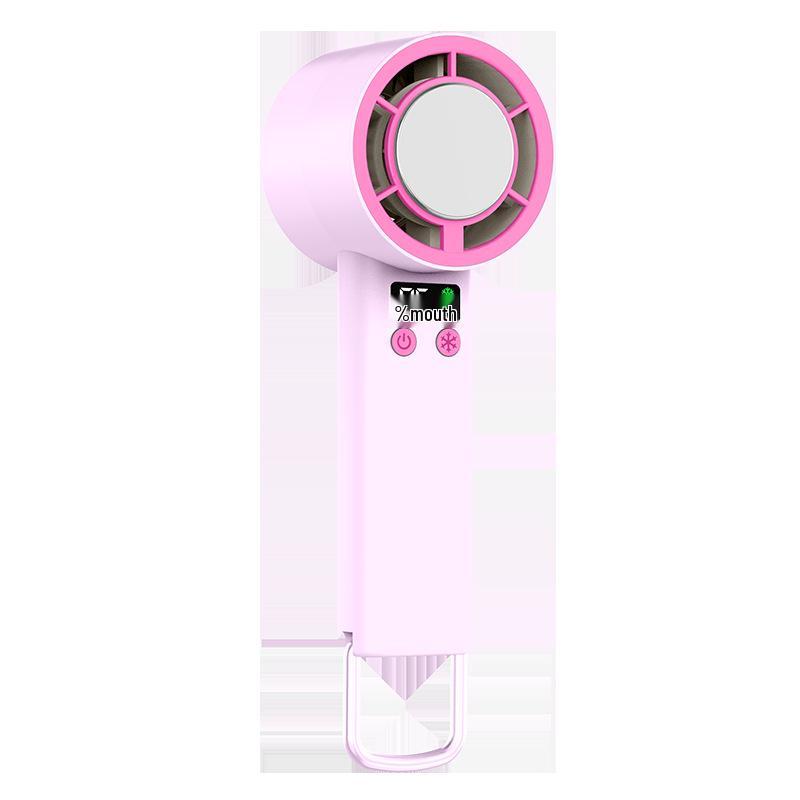 

High-Speed Portable Turbo Cooling Fan with Superconducting Ice Pack One Size розовый