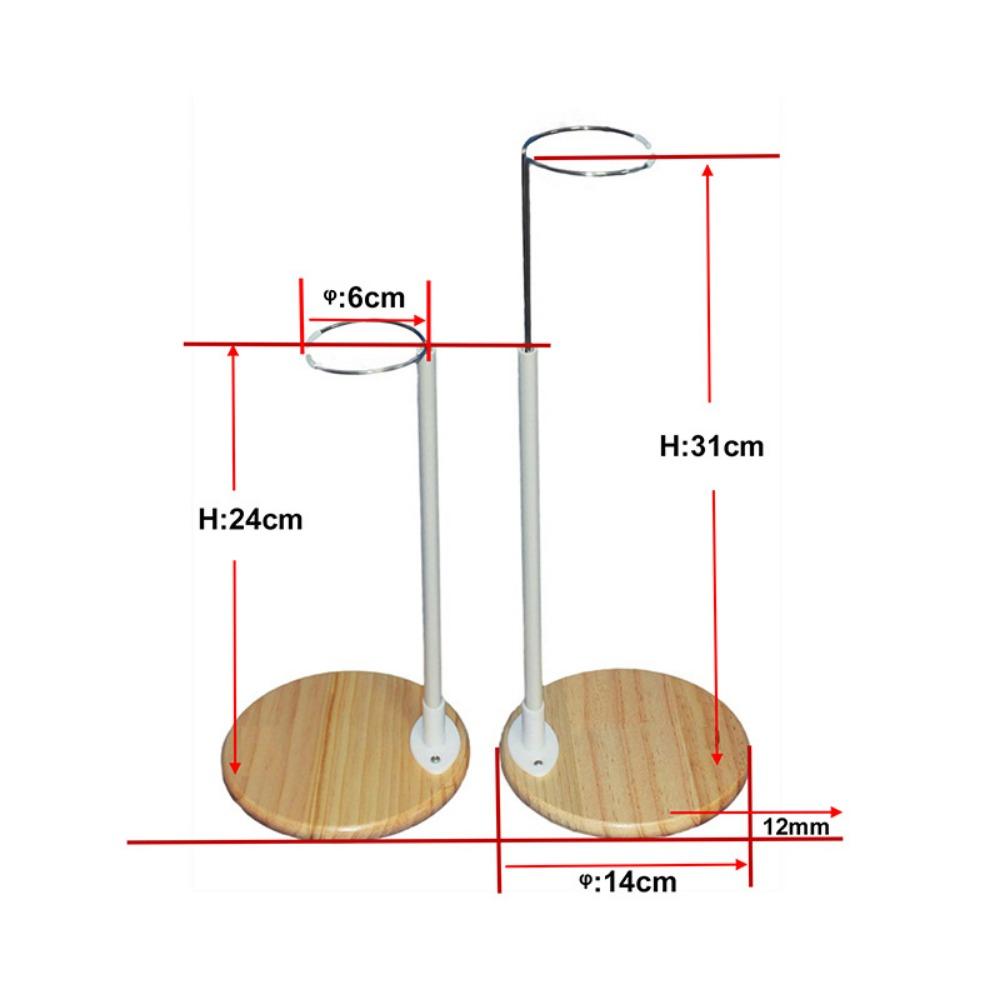 Holzbasis Puppen-Display-Halter Kunststoff-Stütze Ständer Neu Puppenständer Organizer Halterung