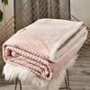 Autumn Winter Thick Coral Fleece Single Blanket Queen Double Flannel Blanket for Office Dorm Warm Little Quilt Without Zipper