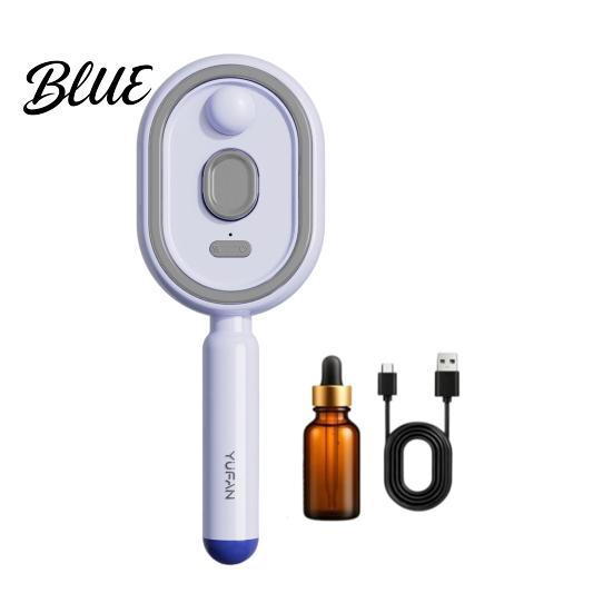 Retractable Steam Comb 1/2Pcs Electric Spray Air Cushion Brush USB Rechargeable Misting Massage 2-In-1 Brush Anti-Frizz Self-Cleaning for Dry Damaged