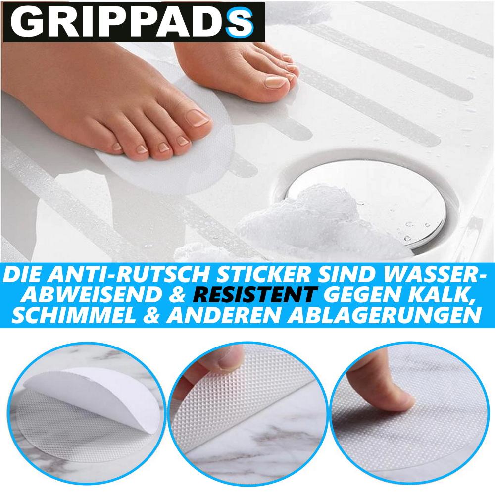 GRIPPADS Lot de 18 bandes autocollantes antidérapantes pour bain et douche