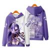 Raiden Shogun Genshin Impact Cosplay Hoodies 3D Print Unisex Anime Cartoon Sweatshirt Oversized  Women Harajuku Pullover Coat