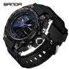Sanda 6024 Outdoor Sports Shockproof Waterproof Luminous Watch - Unisex Multifunctional Electronic Watch