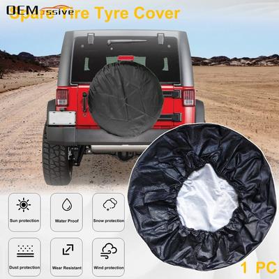 14" 15" 16" 17" Inch Spare Tire Tyre Waterproof Cover Wheel Protector UV Proof For Jeep Wrangler Grand Cherokee Renegade Compass