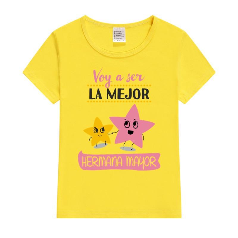 Im Going To Be The Best Big Sister Kids Short Sleeve T-shirts for 1-8 Year New Born Toddler Shirts Pregnancy Announcement Tees