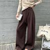 Women's High-Waisted Loose Wide-Leg Draped Pants