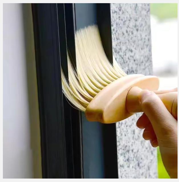 2025 Spazzola Multifunzionale in Legno per la Pulizia Spazzola per Lucidare Vetri Auto Pulitore per Fessure di Porte Domestiche Pulitore per Tastiera Strumento per Lavare e Pulire Sedili Auto