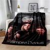 The Vampire Diaries Damon salvatore Blanket Flange Warm blanket Home travel blanket bed linings blankets for beds birthday gift