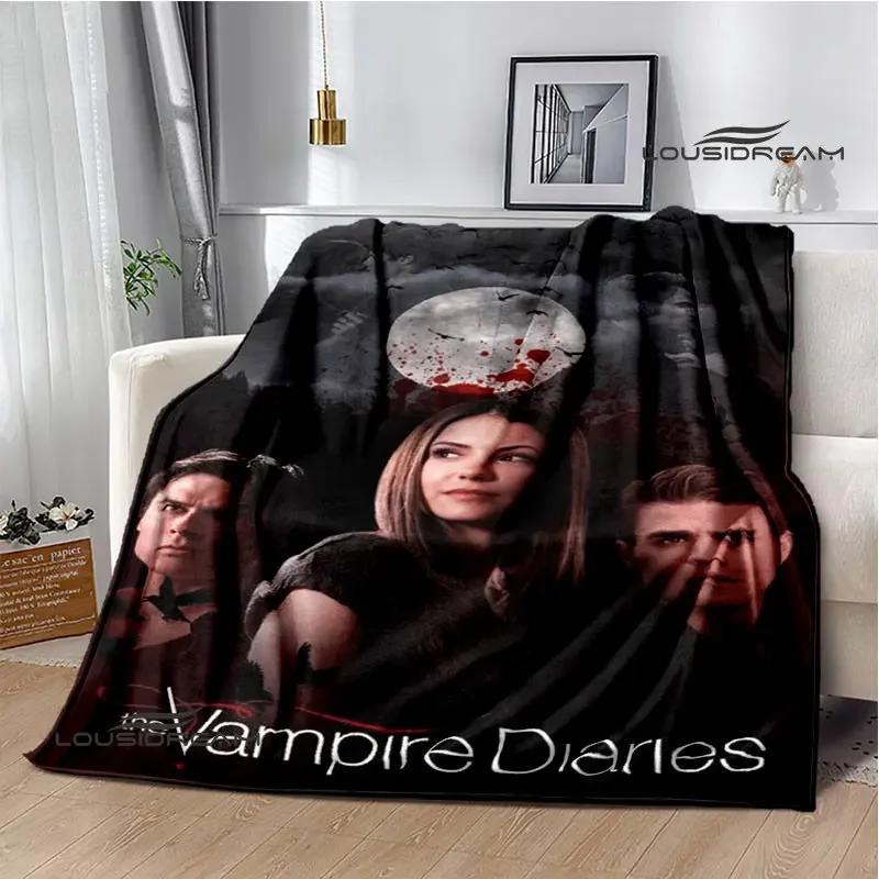 The Vampire Diaries Damon salvatore Blanket Flange Warm blanket Home travel blanket bed linings blankets for beds birthday gift