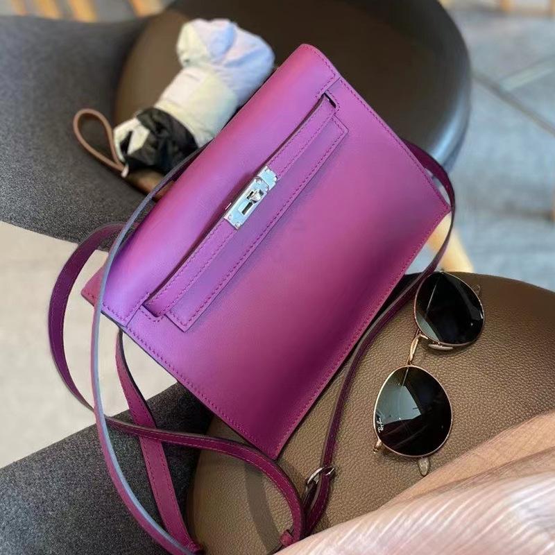 Crossbody Bag New Swift Top Layer Cowhide Pink Dance Bag Dance Bag Genuine Leather Shoulder Bag