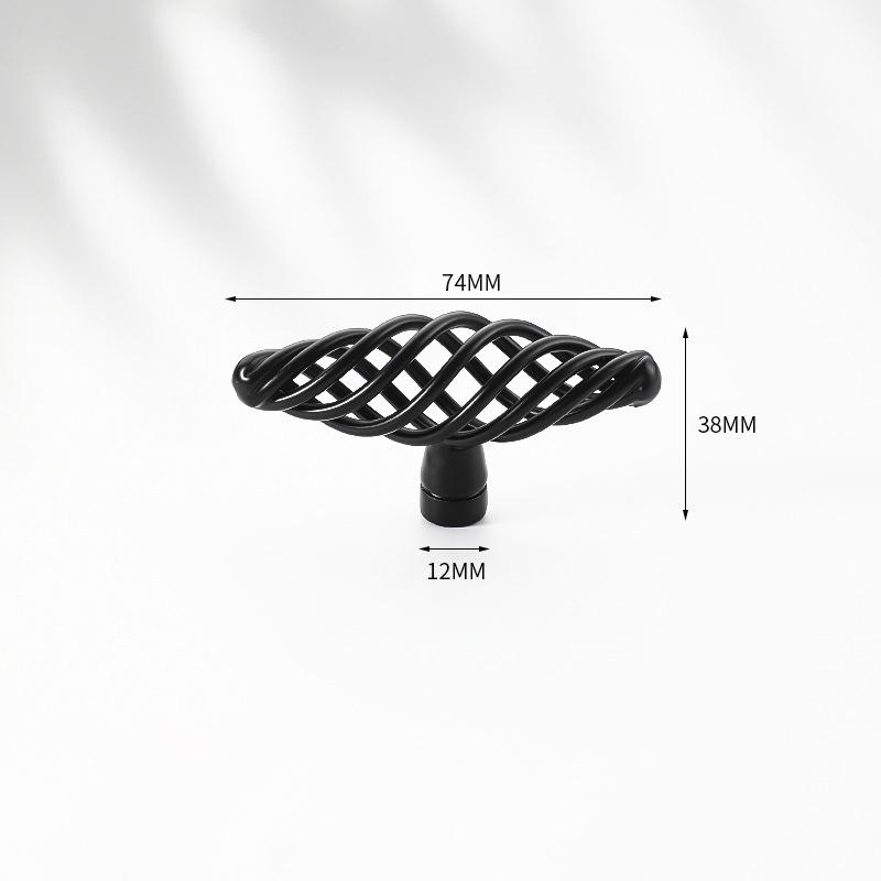 Dekorativer Vogelkäfig Bronzegriffe für einen Vintage-Look an Schränken