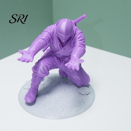 Desktop Pen Organizer Ninja Holder for Desk Kneeling Samurai Pencil Decor 3D Printed Gift Boys Students Office Workers Creative