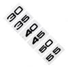 30 35 40 45 50 55 rear trunk displacement number mark car stickers for 136a A4L A5 Q357 A8L refit labels fender side digitala136