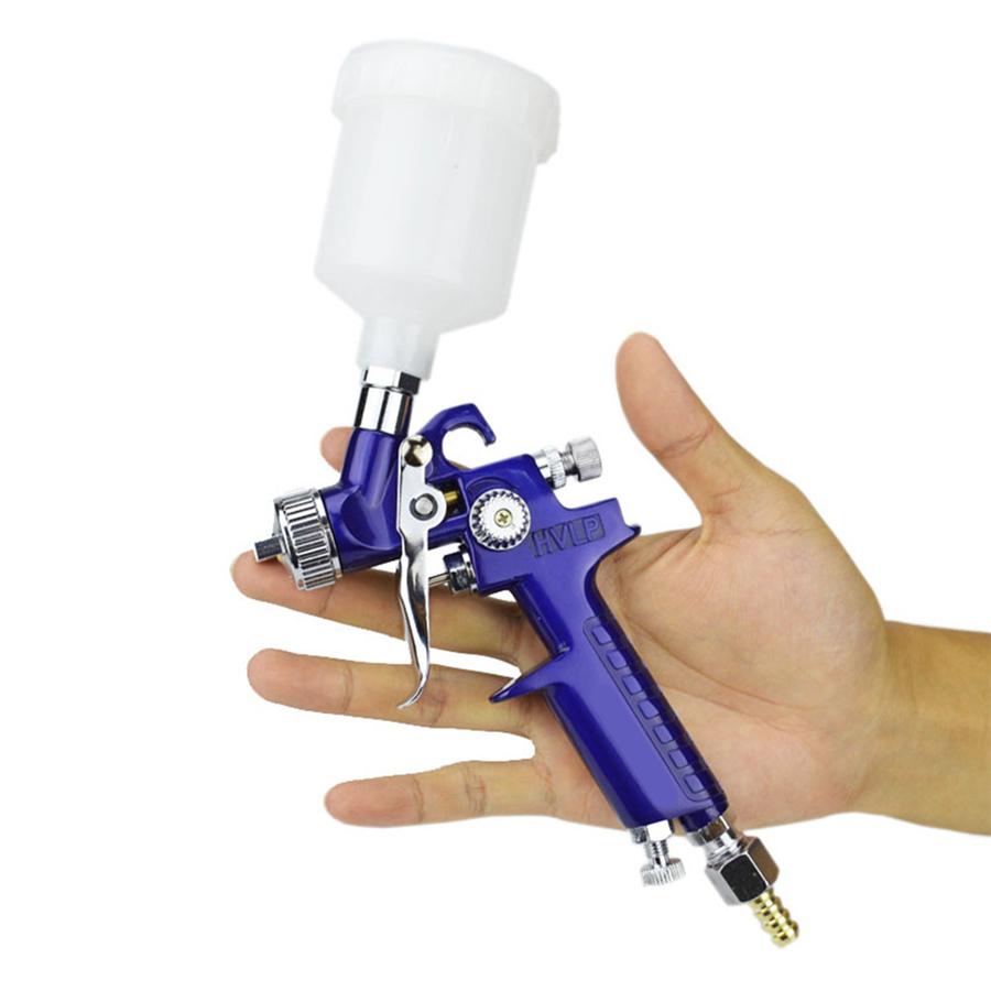 1Set Painting Car Spray Gun With 0.8mm &1.0mm Nozzle Professional HVLP Air Paint