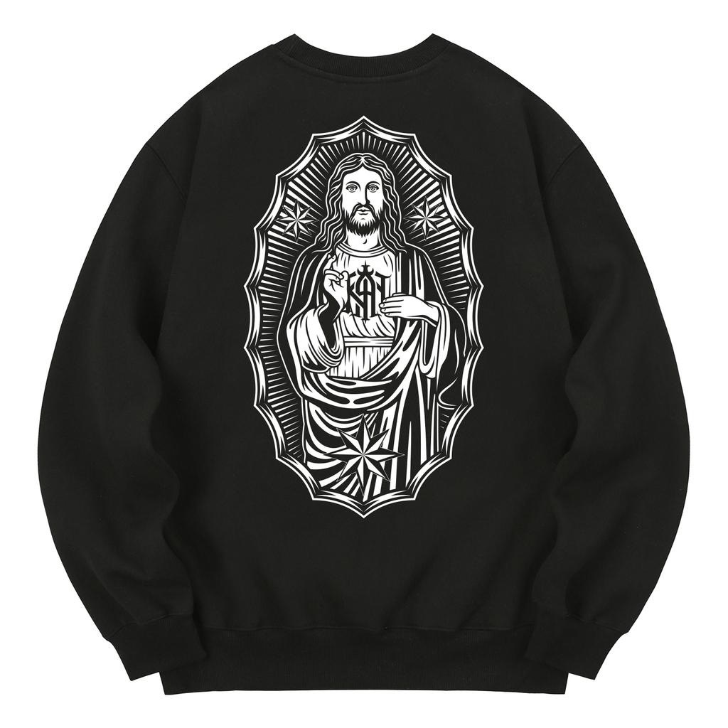 KAN6312 Kmb0192 Yeomwon Fleece-Lined Sweatshirt Black
