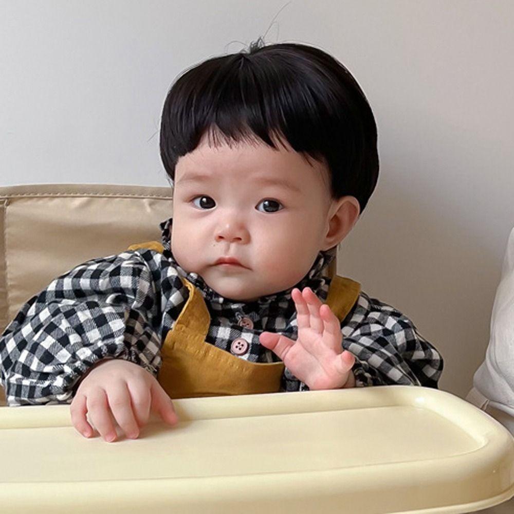 Synthetic Baby Hair Wig Fluffy Newborn Headwear Fashion Infant Hairpiece Boy