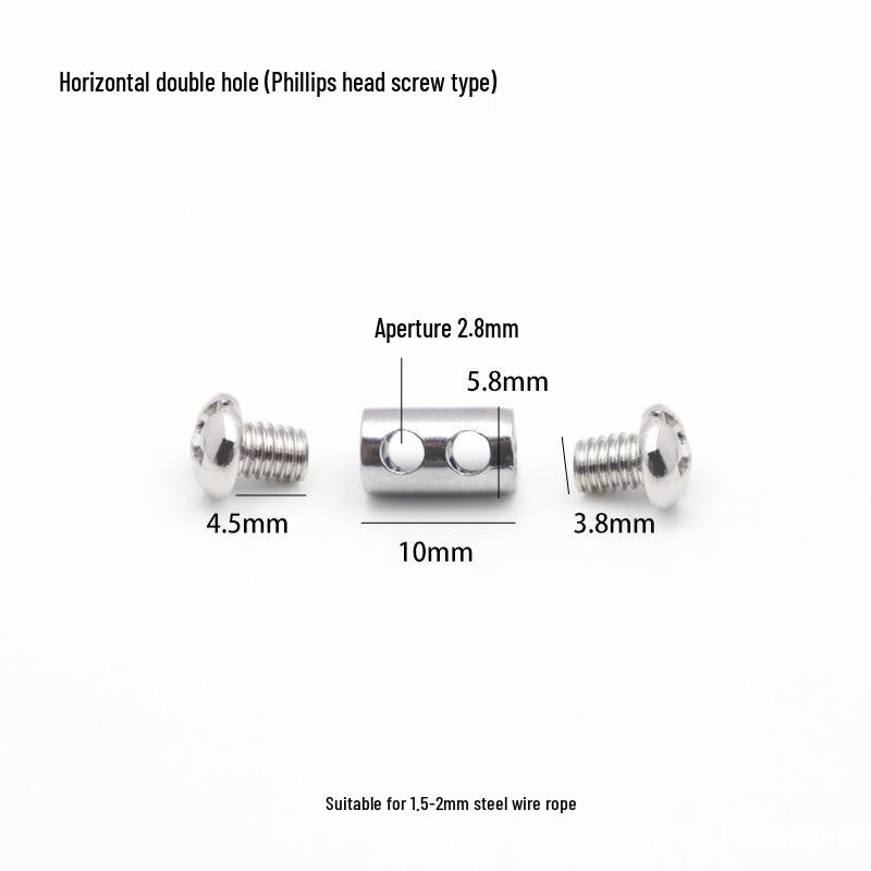 Adjustable Double Hole Steel Wire Rope Lock Connector