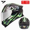 DOT 3C Certified Full Face Motorcycle Helmet Men Women All-Season Riding Safety Gear With Multiple Visor Options