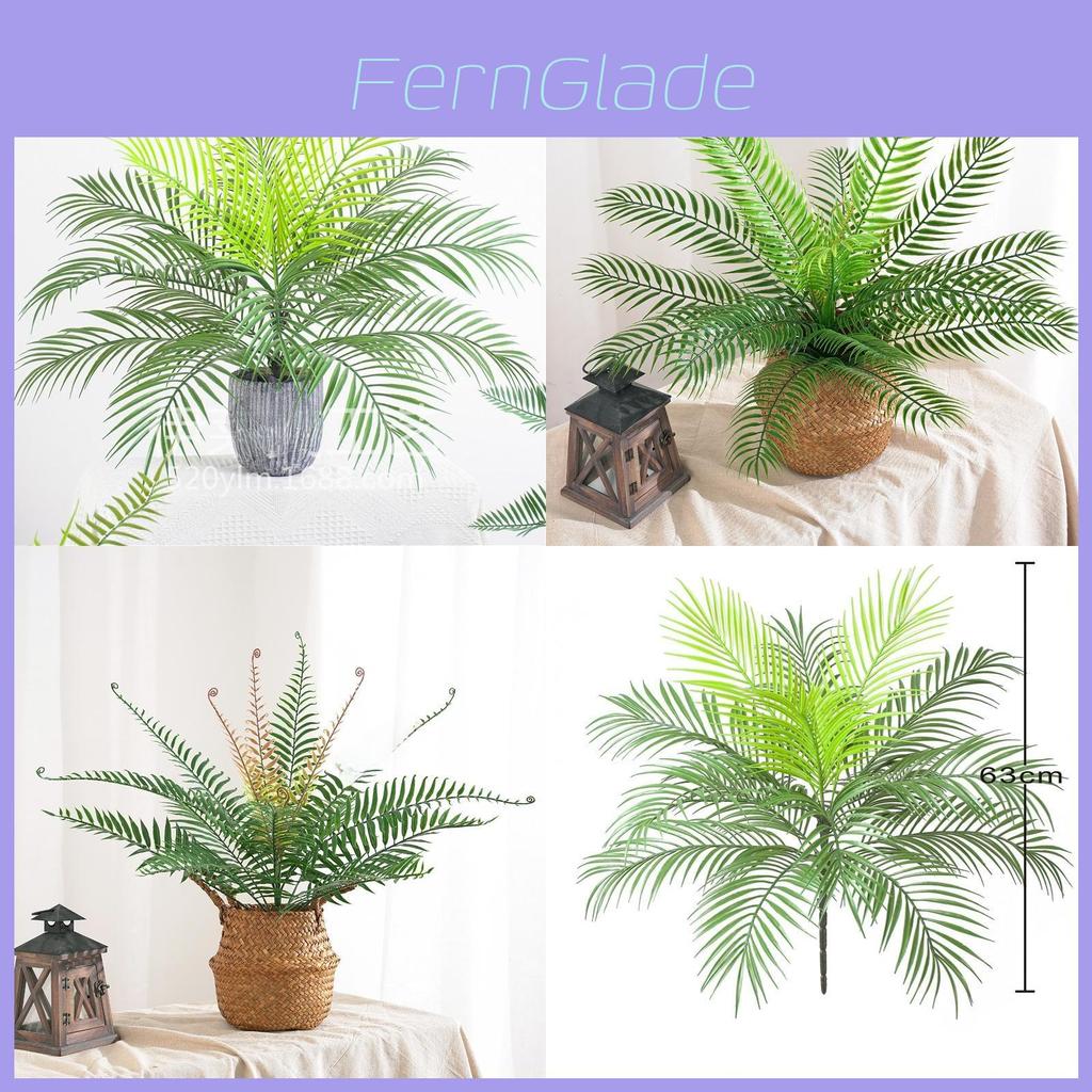 Fake Dypsis Lutescens Plant Decor With Plastic Leaves For Wedding And Event Decoration