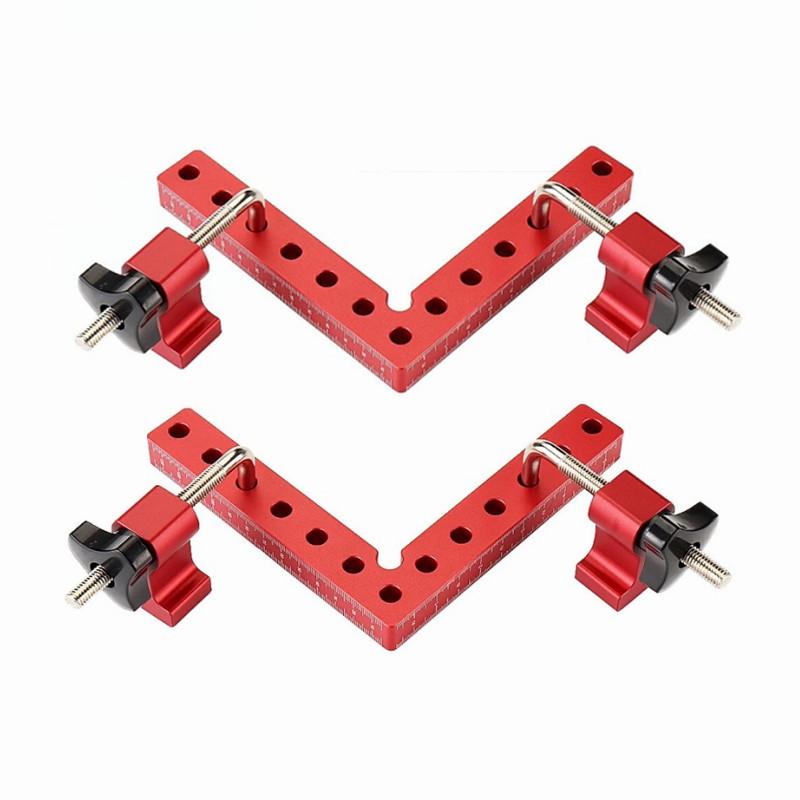 90 Degrees Carpenter's Square Ruler Woodworking Tool L-Shaped Auxiliary Fixture Splicing Board Right Angle Fixing Clip