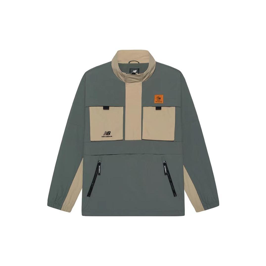 New Balance Windbreaker Sweatshirt Asia Sizing  Green Khaki  Unisex NAA56143-KH M